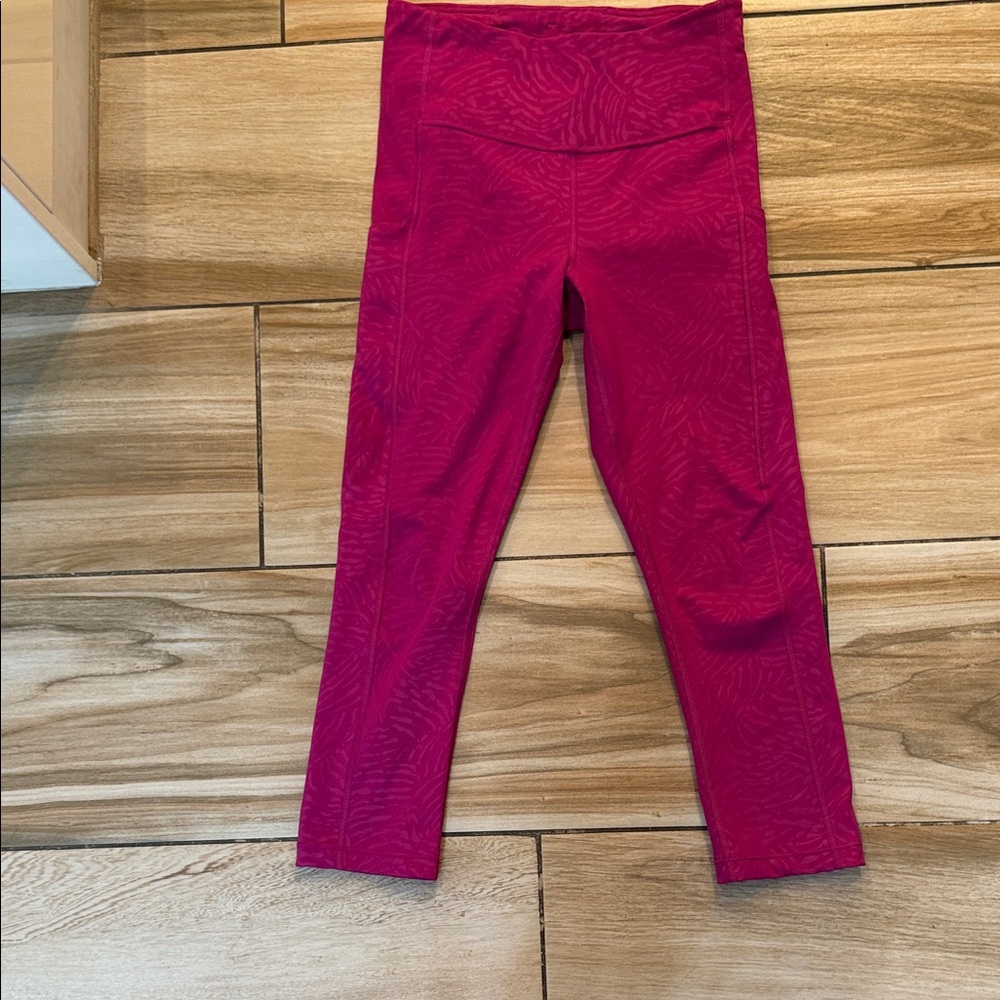 Athleta Magenta Patterned Leggings